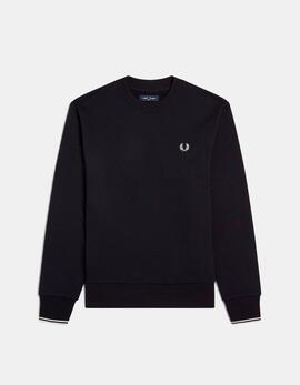 Sudadera Crew FRED PERRY M7535 - Black