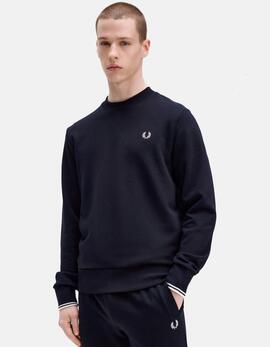 Sudadera Crew FRED PERRY M7535 - Navy
