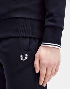 Sudadera Crew FRED PERRY M7535 - Navy