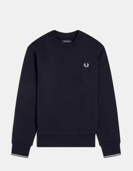 Sudadera Crew FRED PERRY M7535 - Navy