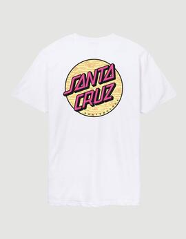 Camiseta SANTA CRUZ WAGON DOT CHEST - White