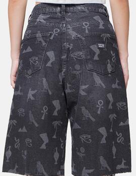 Bermuda KAOTIKO PHARAOHS DENIM - Black