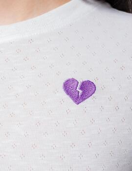 Camiseta KAOTIKO BROKEN HEART - White/Mallow