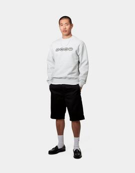 Sudadera CARHARTT WIP Crew BUMPER  - Ash Heather / Black