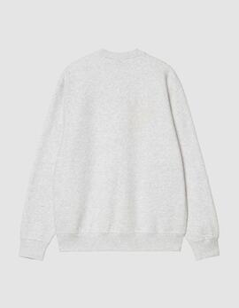 Sudadera CARHARTT WIP Crew BUMPER  - Ash Heather / Black