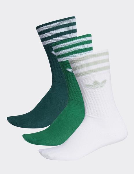 Exitoso cubierta Antagonismo Calcetines Adidas SOLID CREW SOCK (Pack 3 - NOBGREEN BGG