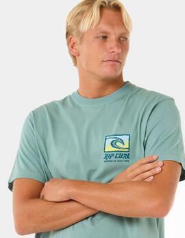 Camiseta RIP CURL RAW ENERGY TRAD - Blue Lagoon