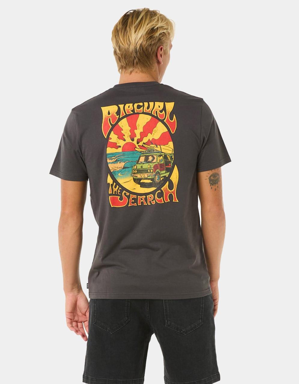 Camiseta RIP CURL KEEP ON TRUCKING - Washed Black