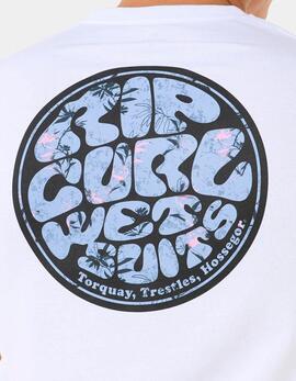 Camiseta RIP CURL WETTIE PASSAGE ICON - White