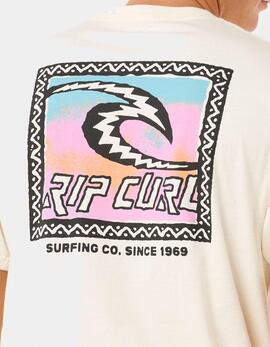 Camiseta RIP CURL RAW ENERGY TRAD - Bone