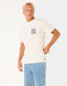 Camiseta RIP CURL RAW ENERGY TRAD - Bone