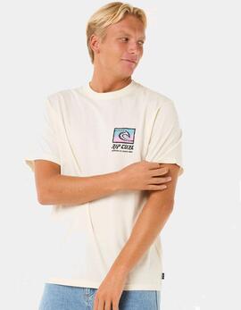 Camiseta RIP CURL RAW ENERGY TRAD - Bone