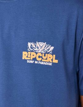 Camiseta RIP CURL SURF PARADISE F&B - Washed Navy