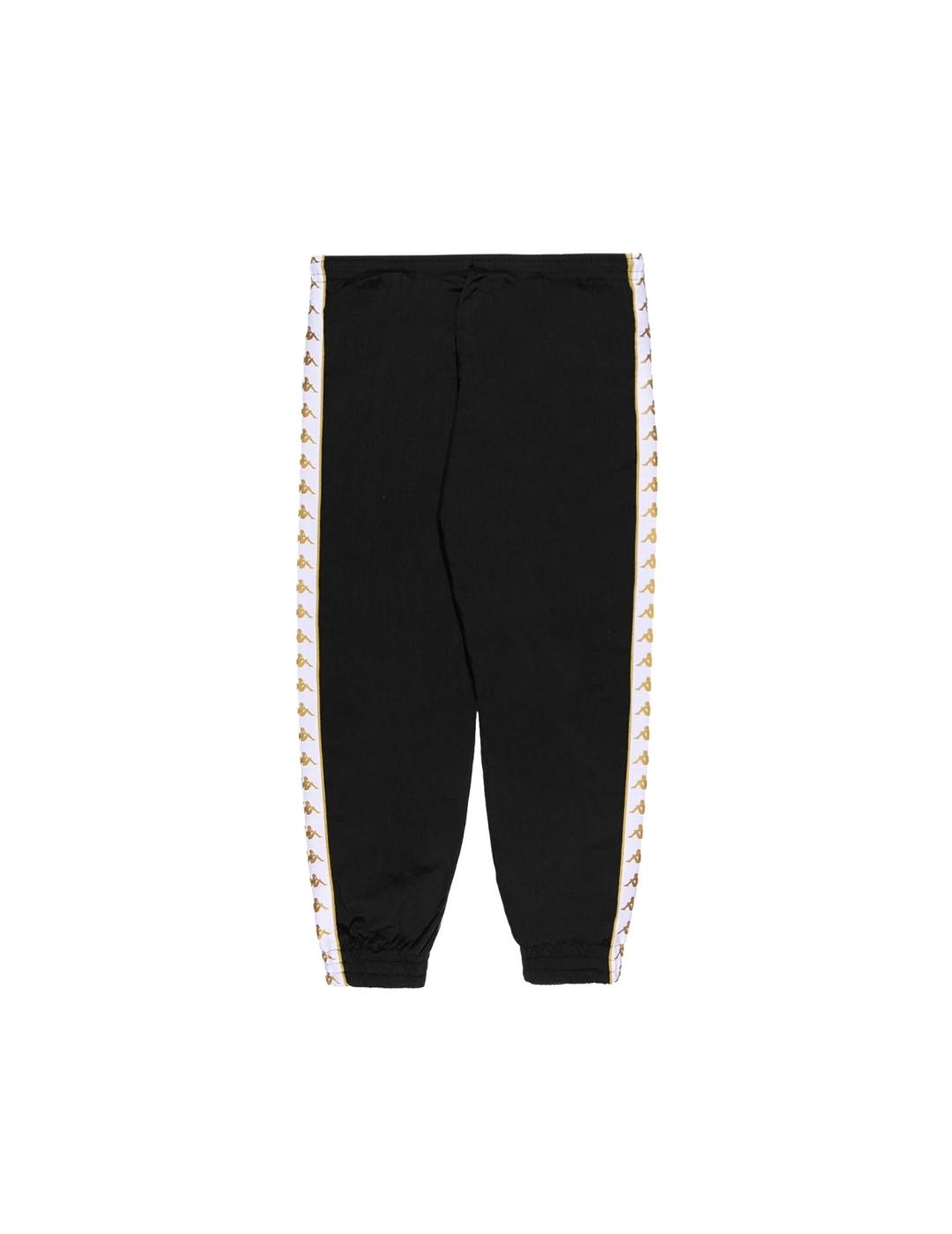 Pantalón KAPPA NELDO - Black/Yellow Gold Rich/White
