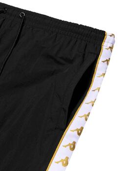 Pantalón KAPPA NELDO - Black/Yellow Gold Rich/White