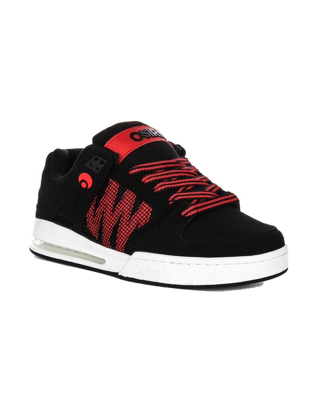 Zapatillas OSIRIS PIXEL - Black/White/Red