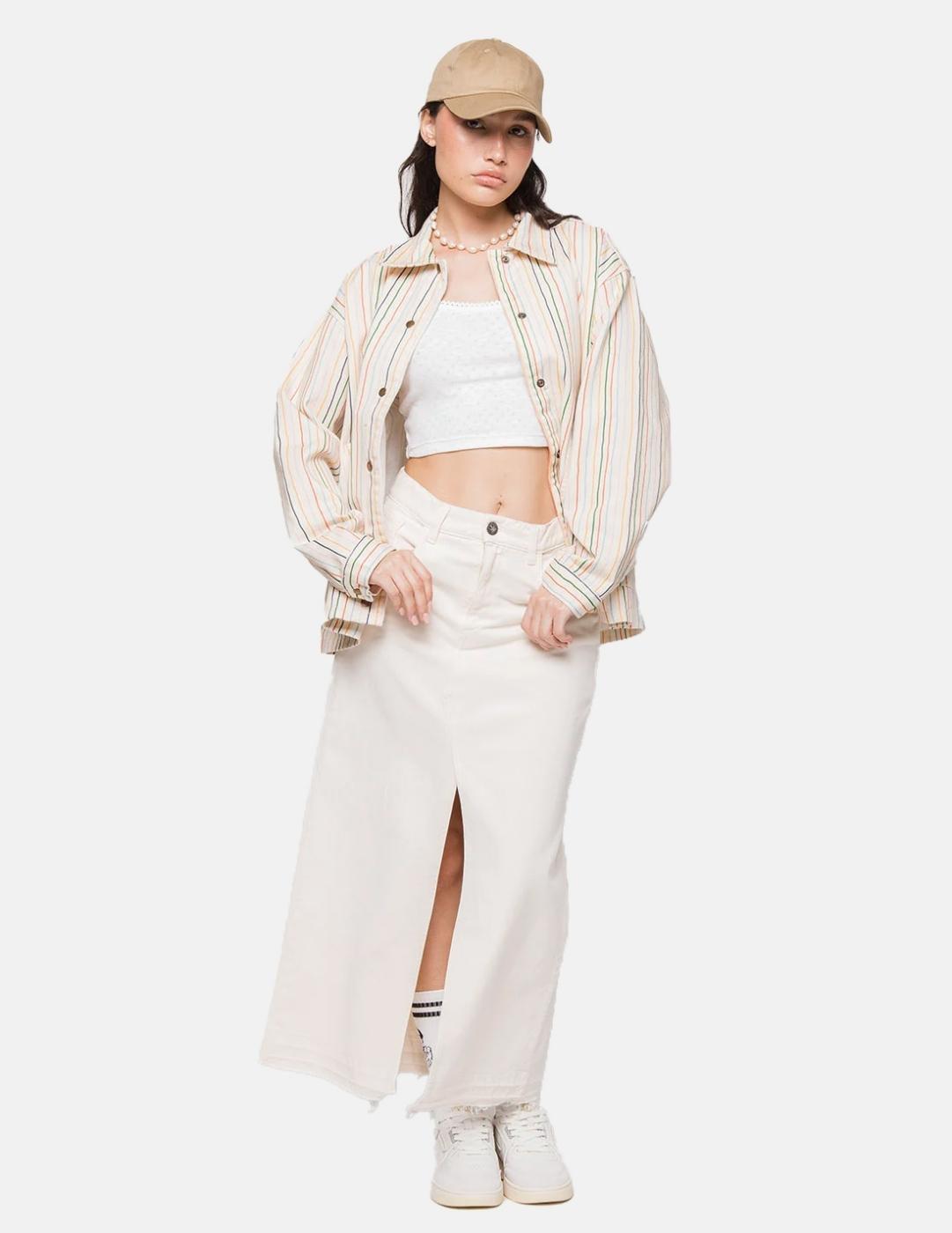 Falda KAOTIKO LONG DENIM - Stone