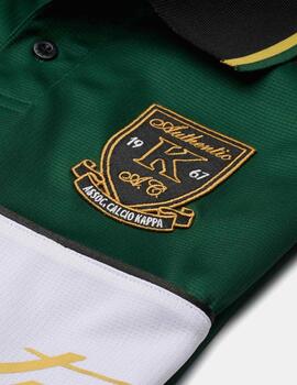 Polo KAPPA AUTHENTIC NORTON - Green Eden/White