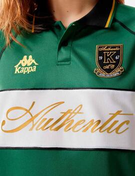 Polo KAPPA AUTHENTIC NORTON - Green Eden/White