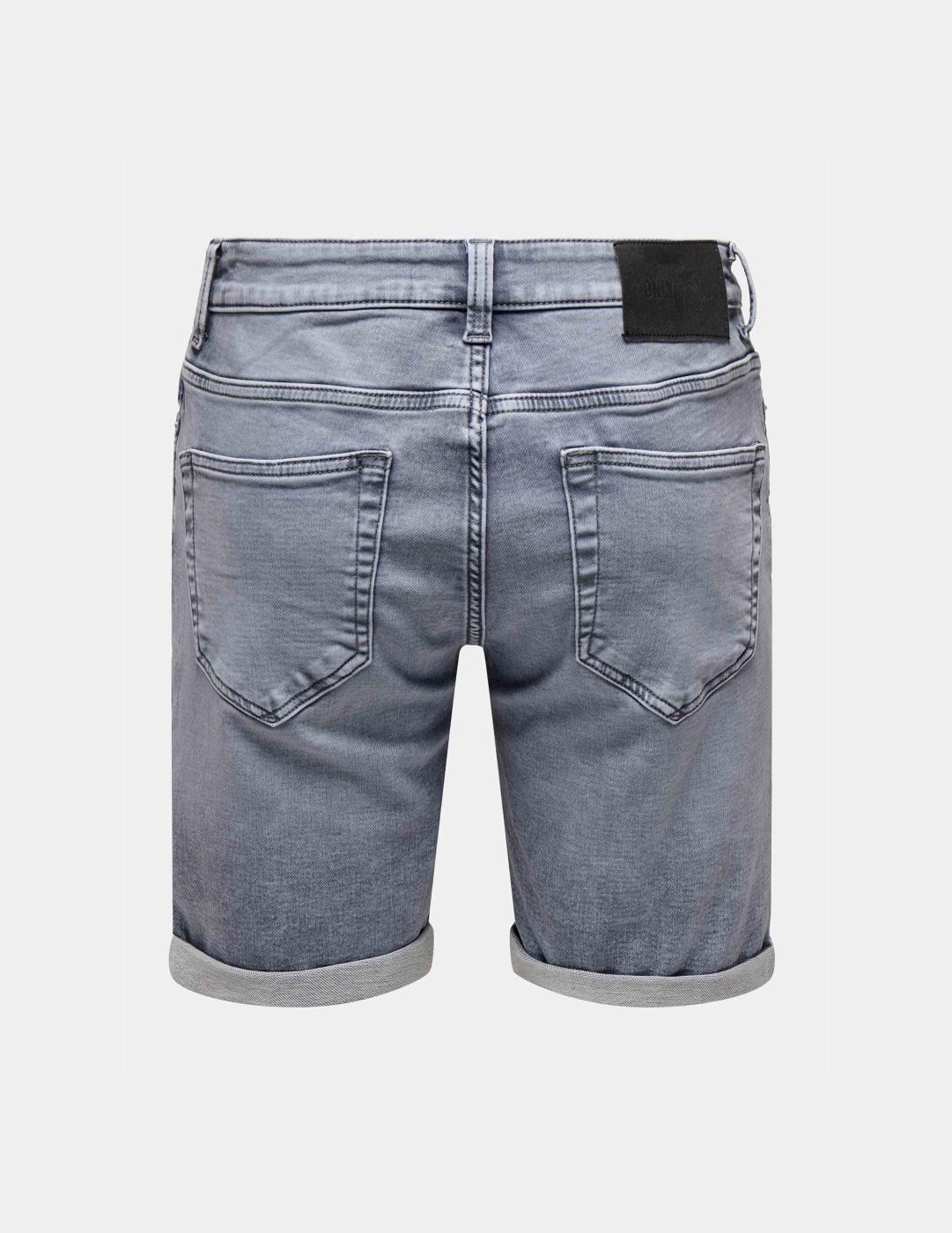 Bermuda O&S  PLY JOG MGD 0880 ANA - Medium Grey Denim