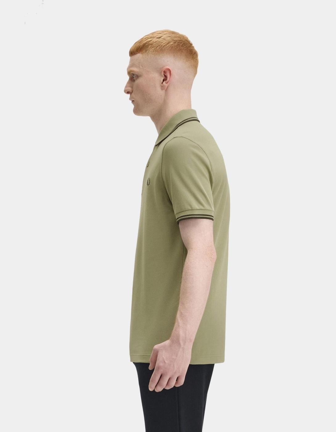 Polo FRED PERRY M3600 - Olive Mint