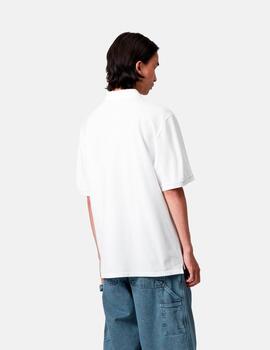 Polo CARHARTT WIP SCRIPT - White / Black