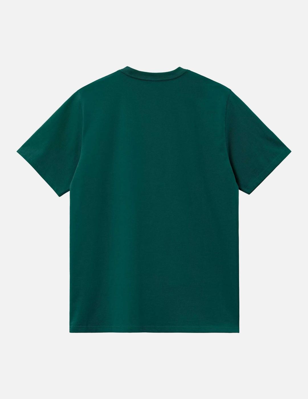 Camiseta CARHARTT WIP CHASE - Dark Fir / Gold