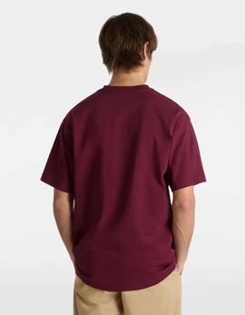 Camiseta VANS LEFT CHEST II LOOSE - Burgundy