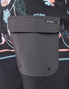 Bañador RIP CURL MIRAGE RETRO EQUATOR - Washed Black