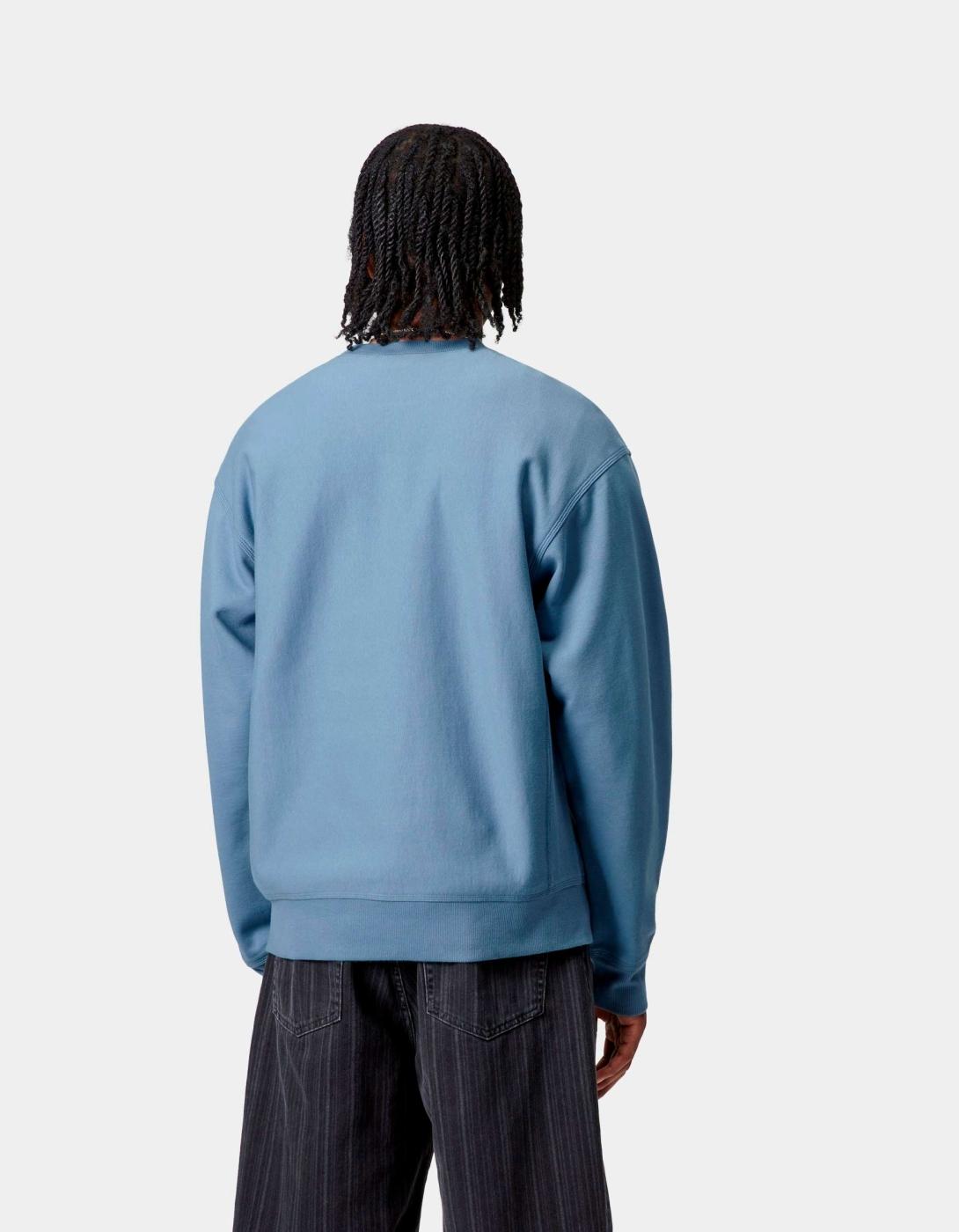 Sudadera Crew CARHARTT WIP AMERICAN SCRIPT - Sorrent