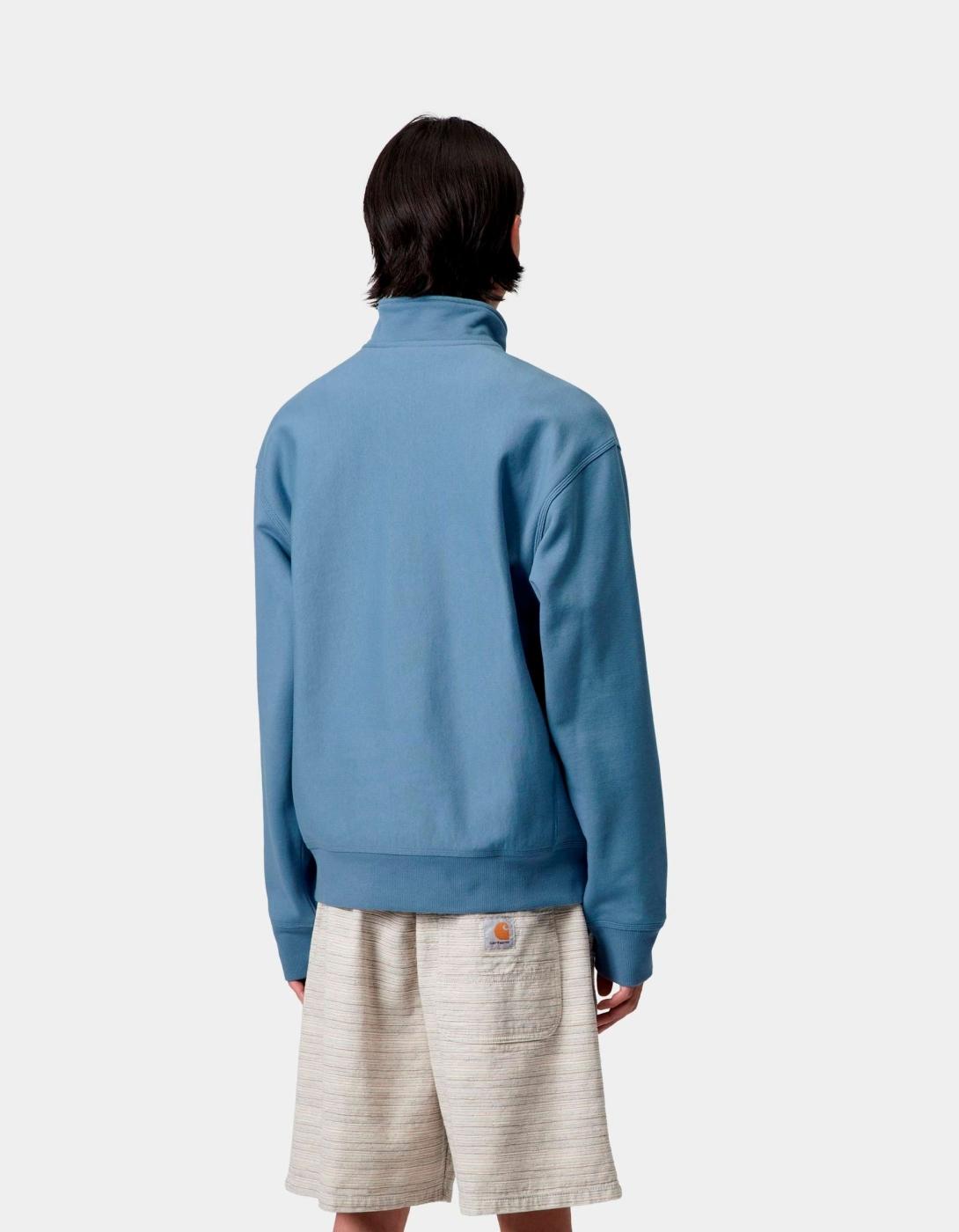 Sudadera CARHARTT WIP HALF ZIP AMERICAN SCRIPT - Sorrent