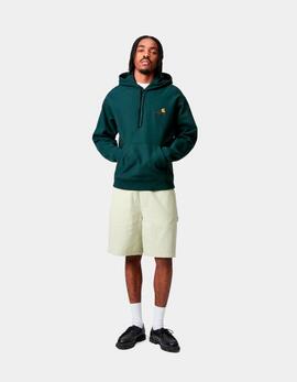 Sudadera CARHARTT WIP Capucha AMERICAN SCRIPT - Deep Lagoon