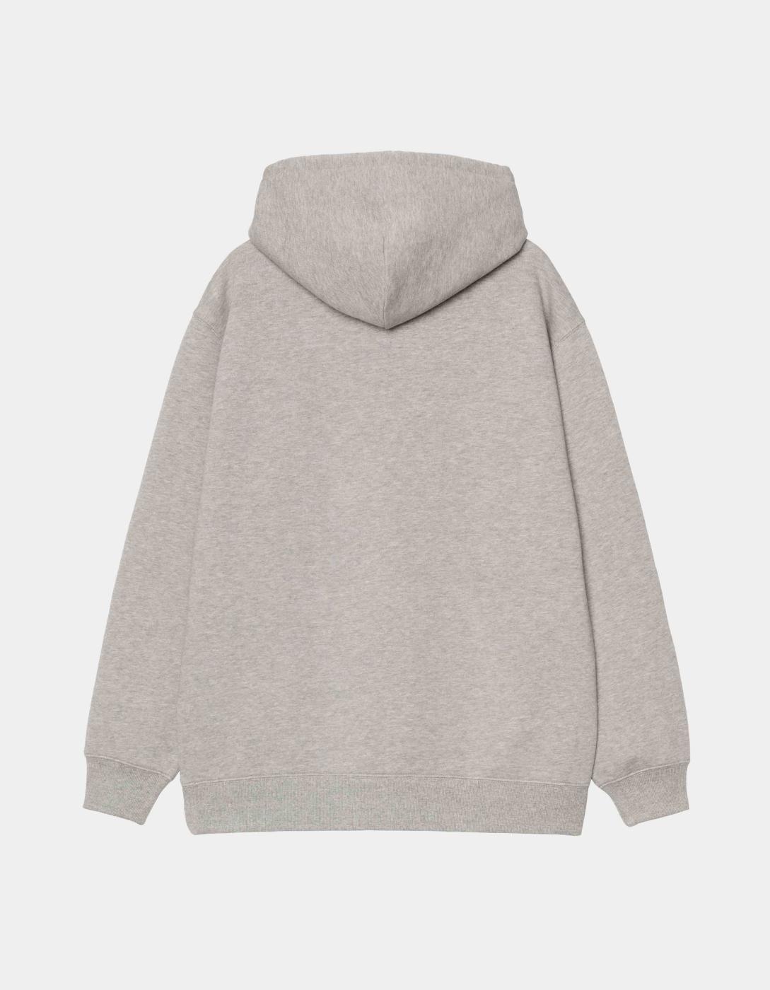 Sudadera W' CARHARTT WIP HOODED CARHARTT- Grey Heather /