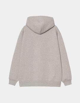 Sudadera W' CARHARTT WIP HOODED CARHARTT- Grey Heather /