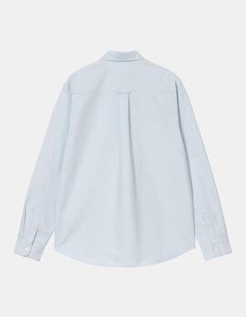 Camisa CARHARTT WIP C-LOGO - Blue Fog / White