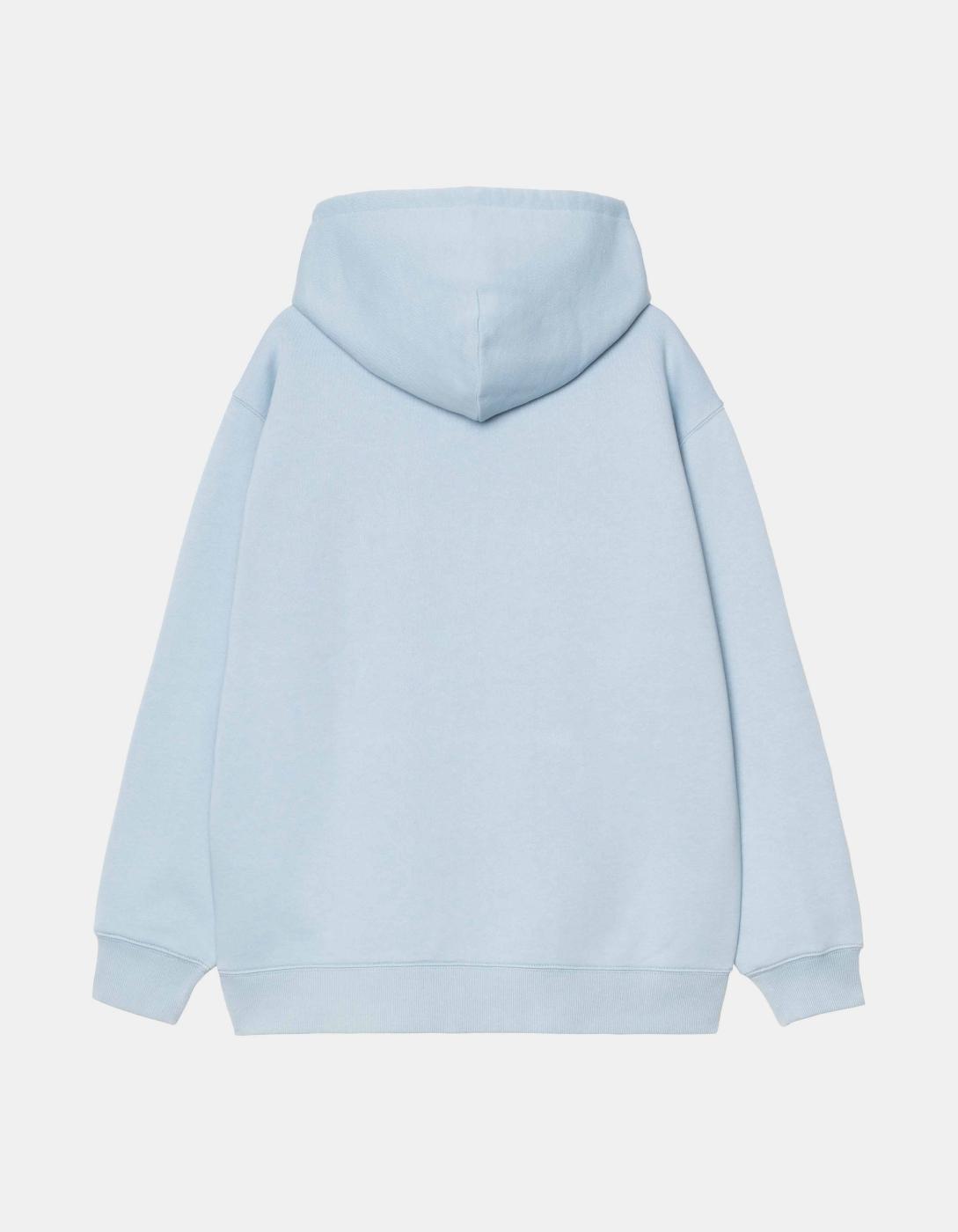 Sudadera W' CARHARTT WIP HOODED CARHARTT- Blue Fog / Pale