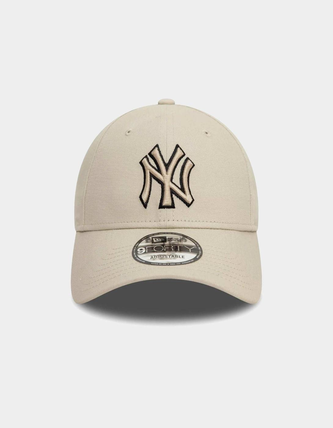Gorra 940 NEW ERA TEAM OUTLINE NEYYAN - Light Beige