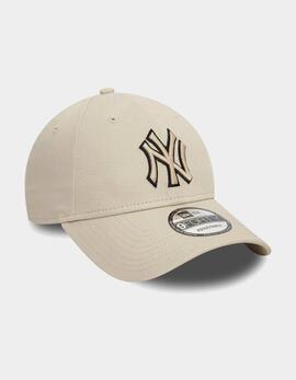 Gorra 940 NEW ERA TEAM OUTLINE NEYYAN - Light Beige