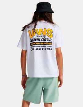 Camiseta VANS SHOP FRONT - White/Sunny Yellow