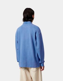 Sudadera CARHARTT WIP PIQUÉ SCRIPT SWEAT - Wolfsbane / White