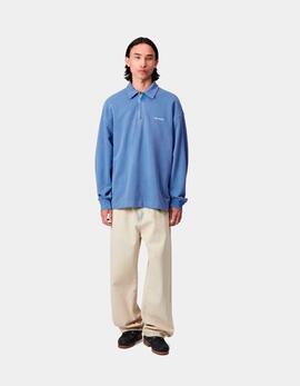 Sudadera CARHARTT WIP PIQUÉ SCRIPT SWEAT - Wolfsbane / White