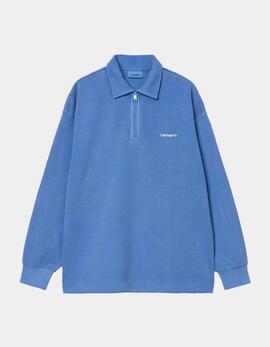 Sudadera CARHARTT WIP PIQUÉ SCRIPT SWEAT - Wolfsbane / White