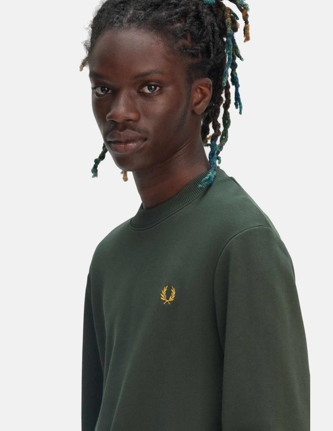 Sudadera Crew FRED PERRY M7535 - Court Green