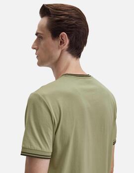 Camiseta FRED PERRY M1588 - Olive Mint/Night Green
