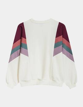 Sudadera kAOTIKO GINGER - Ivory/Wine/Burgundy/Board/Violet