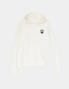 Sudadera Capucha KAOTIKO WASHED BONSAI - Ivory