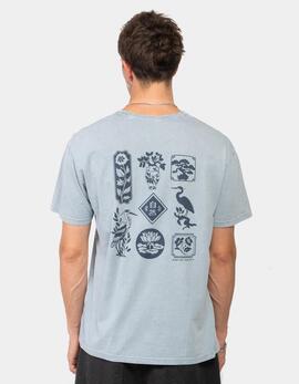 Camiseta KAOTIKO WASHED LOTUS - Steel