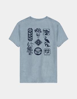 Camiseta KAOTIKO WASHED LOTUS - Steel