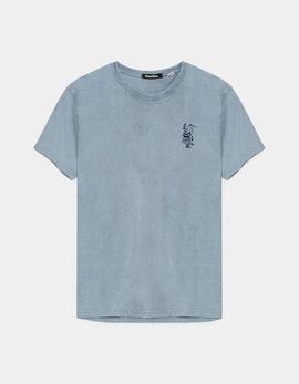 Camiseta KAOTIKO WASHED LOTUS - Steel