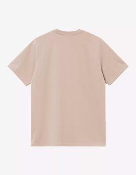 Camiseta CARHARTT WIP CHASE - Fleur De Sel / Gold
